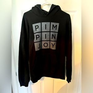 #PIMPINJOY Hoodie Sweatshirt Black Adult X-Large